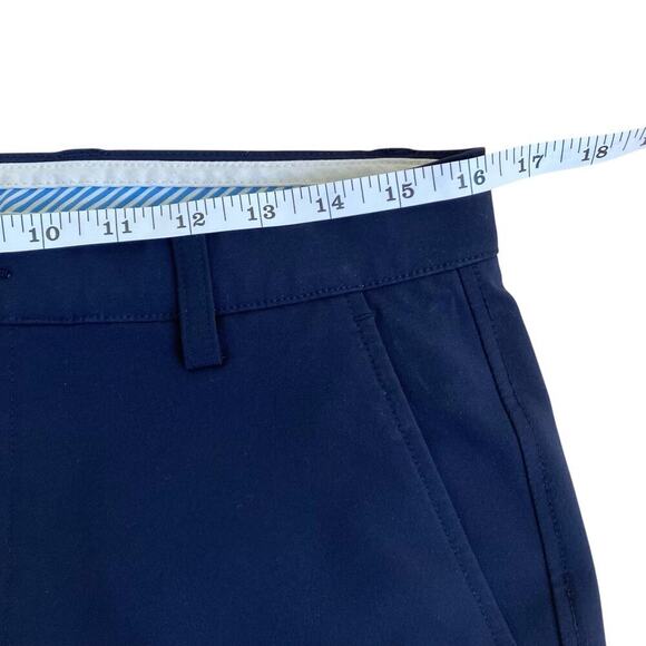 Footjoy Mens Sz 32x32 Flat Front Chino Pants Golf Performance Navy Quick Dry - Picture 9 of 16